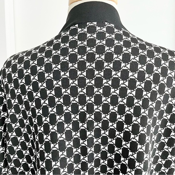 Marina Rinaldi V-Neck Mabel Cardigan black and white print size M - Picture 9 of 14